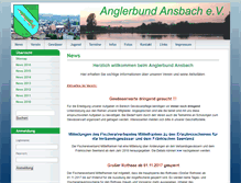 Tablet Screenshot of anglerbund-ansbach.de